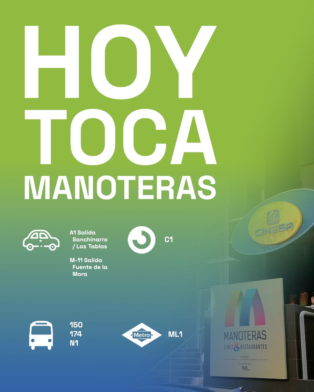 Hoy toca Manoteras